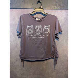 French Pastry crop t-shirt size medium